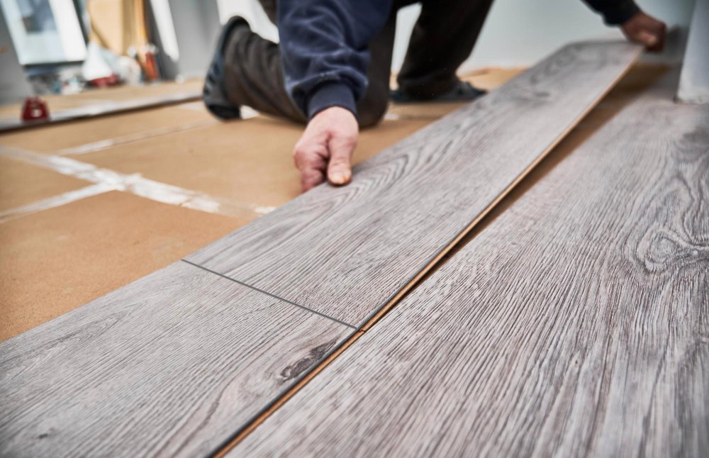 Laminate flooring installation
